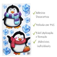 Adesivo 3D Pinguim no Gelo - Decoração Geladeira com Estilo - imagem 4