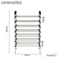 Sapateira Multiuso 7 Prateleiras - Organize com Estilo e Praticidade - imagem 3