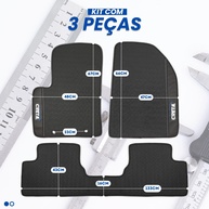 Tapete Interno Borracha Inteiriço 3 Peças para Hyundai Creta 2022-2025 - Proteção e Estilo - imagem 1