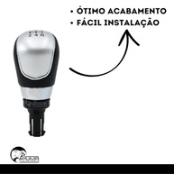 Manopla de Câmbio Ford Focus 2009-2019 5 Marchas Aro Cromado - Upgrade de Estilo e Conforto - imagem 3