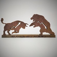 Touro e Urso Wall Street Totem - Decore seu Escritório com Estilo e Simbolismo - imagem 2