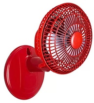 Ventilador Mini Turbo 20cm Vermelho Prata 127V - Potência e Estilo para Qualquer Ambiente - imagem 2