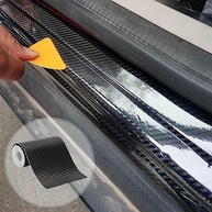 Envoltório de Fibra de Carbono para Carro - Proteção e Estilo com Adesivo Premium - imagem 4