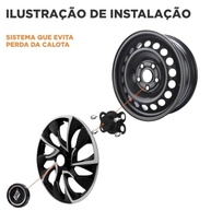 Calota Triton Sport Aro 13 Universal Black Silver Graphite - Estilo e Proteção - imagem 5