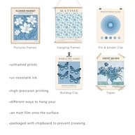 Conjunto de Pôsteres de Arte Azul Moderna - 9 Peças para Decoração de Parede no Estilo Matisse - imagem 5