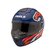 Capacete Peels Spike II Win Azul/Laranja 56: Segurança e Estilo para Sua Moto - imagem 3