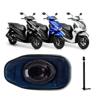 Forração Baú Yamaha Fluo 125 Azul: Proteção e Estilo com Antena Grátis! - imagem 1