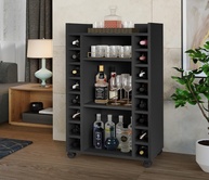 Buffet Adega Bélgica Preto - Organize sua Home Bar com Estilo e Funcionalidade - imagem 1
