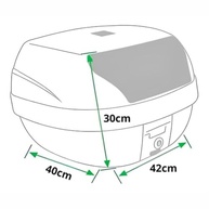 Baú Bauleto Moto 28L Smart Box Lente Vermelha: Segurança e Estilo para Sua Viagem - imagem 4
