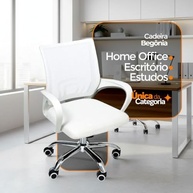 Cadeira de Escritório Ergonômica Begonia Mesh Branco - Conforto e Estilo para Home Office - imagem 4