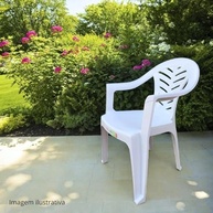 Cadeira Poltrona Tambaú com Braços Escritex - Branca | Conforto e Estilo para Ambientes Internos e Externos - imagem 3