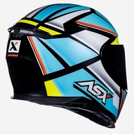 Capacete Feminino ASX Eagle Explorer Azul: Segurança e Estilo para sua Aventura na Moto! - imagem 5