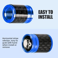 Tampas de Válvula de Fibra de Carbono Azul: Proteção e Estilo para Seus Pneus - imagem 5