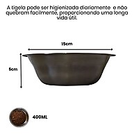 Tigela Inox Pet 400ml: Alimente com Estilo! - imagem 1