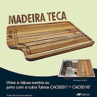 Tábua de Teca Tubrax: Prepare Alimentos com Estilo! - imagem 2
