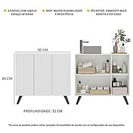 Gabinete Retrô 90cm: Organize seu Banheiro com Estilo! - imagem 2