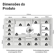 Armário de Cozinha Smart Madesa 310 cm: Complete Sua Cozinha com Estilo - imagem 2