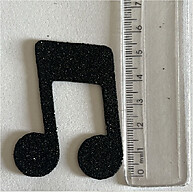 Notas Musicais EVA Glitter 5cm: Decore com Estilo! - imagem 1