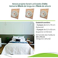 Moldura Boiserie Autocolante Meu Rodapé 60x70cm – Decore com Estilo - imagem 2