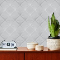 Papel de Parede Triângulos Cinza: Decore com Estilo! - imagem 2