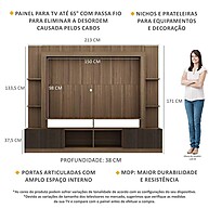 Estante para TV até 65" Oslo FG3395: Organize e Decore com Estilo - imagem 2