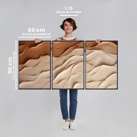 Quadro Abstrato 3 Telas: Decore com Estilo! - imagem 2