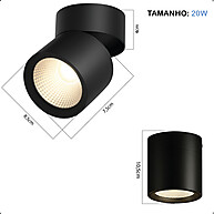 Spot Sobrepor Downlight: Ilumine com Estilo! - imagem 2