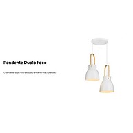 Lustre Pendente Cônico Duplo Elgin: Ilumine com Estilo! - imagem 2