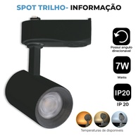 Trilho Spot LED: Ilumine com Estilo! - imagem 2