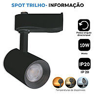 Spot LED para Trilho: Ilumine com Estilo! - imagem 2