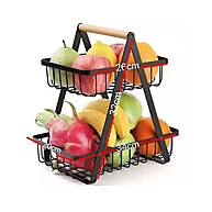 Fruteira de Mesa 2 Andares: Organize Frutas e Legumes com Estilo - imagem 1