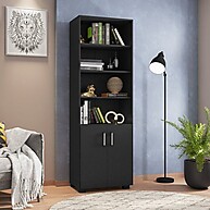 Armário Estante Office 181cm Preto: Organização com Estilo - imagem 2