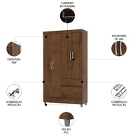 Guarda Roupa Solteiro 103cm: Organize com Estilo! - imagem 2
