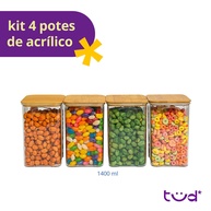 Potes Herméticos 1,4L: Organize com Estilo! - imagem 2