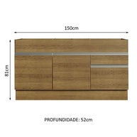 Balcão de Cozinha 150cm: Organize com Estilo! - imagem 2