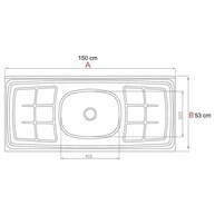 Balcão de Cozinha Gabriela 150cm: Organize com Estilo! - imagem 2