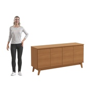 Aparador Canela 156cm: Organize com Estilo! - imagem 2
