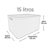 Caixas Organizadoras Rattan 15L: Organize com Estilo! - imagem 2