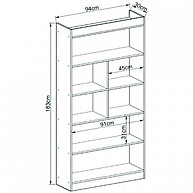 Estante Livros 183cm: Organize com Estilo! - imagem 2