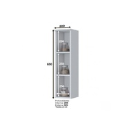Nicho de Cozinha Aéreo 20x83cm: Organize com Estilo! - imagem 2