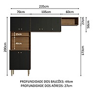 Armário de Cozinha 235cm: Organize com Estilo! - imagem 2