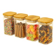 Potes de Vidro com Bambu 250ml: Organize com Estilo! - imagem 2