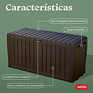 Baú Organizador Keter 270L: Organize com Estilo! - imagem 2