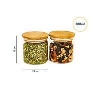 Potes de Vidro 500ml: Organize com Estilo! - imagem 2