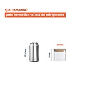 Potes de Vidro Oikos 600ml: Organize com Estilo! - imagem 2