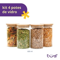 Potes de Vidro 600ml: Organize com Estilo! - imagem 2