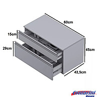 Armário de Banheiro Safira 60cm: Organize com Estilo! - imagem 2