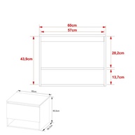 Gabinete de Banheiro Suspenso 60cm: Organize com Estilo! - imagem 2