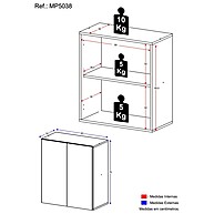 Balcão Banheiro 2 Portas 63cm: Organize com Estilo! - imagem 2