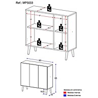 Armário Lavanderia Retrô 90cm: Organize com Estilo! - imagem 2